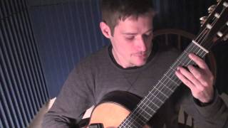 Bach Cello Suite 3 Bourree 1 BWV 1009 Classical Guitar 2013 [upl. by Botti]