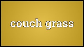 Couch grass Meaning [upl. by Chrissie]