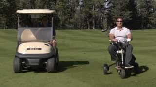 The GoCaddy  INVESTMENT OPPORTUNITY  portable single rider golf cart scooter and NEV [upl. by Guillema]