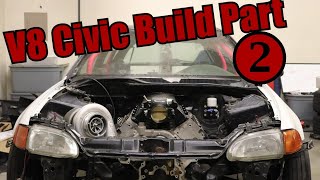 RWD V8 Civic Build Part 2 [upl. by Lerrej]