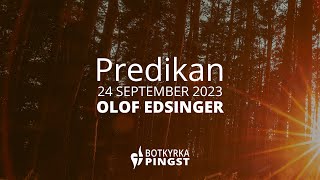 Predikan 24 september 2023 Manligt och kvinnligt i församlingen [upl. by Nigen39]