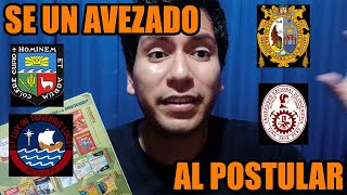 SI TIENES MIEDO DE POSTULAR A LA UNIVERSIDAD MIRA ESTE VIDEO UNIUNMSMPUCPUNFVUNALM etc [upl. by Henig]