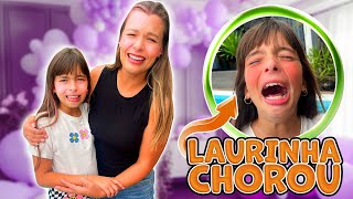 RECEBI A MAIOR SURPRESA DA MINHA VIDA LAURINHA CHOROU EMOCIONADA [upl. by Kartis]