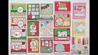 Doodlebug Designs Christmas Magic  25 cards from one 6x6 paper pad [upl. by Kursh]