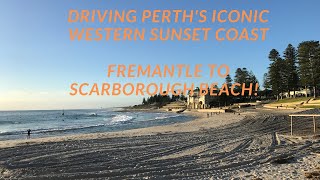 Perth West Coast driving tour 4K Fremantle to Scarborough [upl. by Secnarfyram]