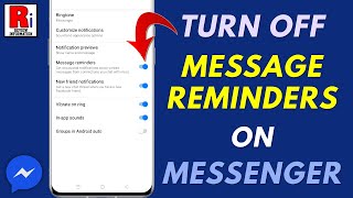 How to Turn Off Message Reminders on Facebook Messenger [upl. by Laurance]