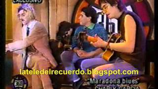 Charly Garcia festeja su cumpleaños con Maradona  1994 [upl. by Mlohsihc]