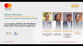 EdTech Mondays Kenya The use of EdTech in schools during emergencies [upl. by Zillah205]