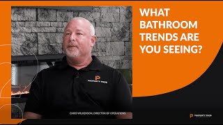 What bathroom trends are you seeing  Property Pros Muncie [upl. by Adalia419]