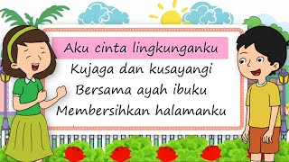 Aku Cinta Lingkungan Lirik  Ciptaan Ully Sigar Rusady  Lagu Tematik SD  Shema Cover [upl. by Arehc]