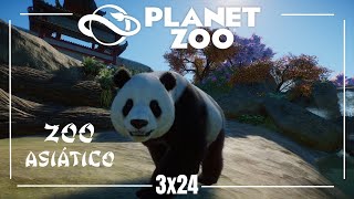 Hábitat de Oso Panda  PLANET ZOO  Zoo Asiático  Gameplay Español  S3 Ep 24 [upl. by Aratak]