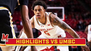 UMBC at Maryland  Highlights  Big Ten Mens Basketball  11212023 [upl. by Bolte245]