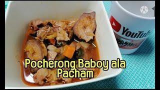 HOW TO COOK POCHERONG BABOY PANLASANG PINOY [upl. by Yhcir157]