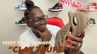 Adidas Yeezy Foam Runner Clay Taupe ON FEET REVIEW and SIZING [upl. by Hairu]