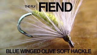 Blue Winged Olive Soft Hackle Fly Tying Tutorial  The Fly Fiend [upl. by Natlus915]