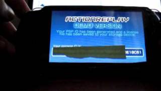 Datels Action Replay on PSP OFW 620 [upl. by Ybor]