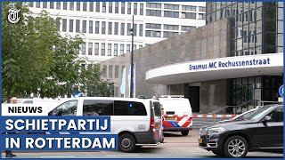 Eerste beelden schietpartij in leslokaal Erasmus MC Rotterdam [upl. by Panaggio233]