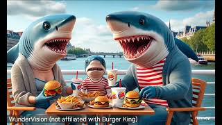 Burger Shark King Low Effort AI Generated Commercial [upl. by Corrianne]