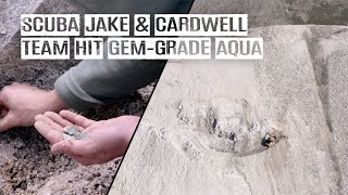 Treasure hunter Scuba Jake strikes gemgrade aquamarine with the Cardwell team on Mt Antero [upl. by Tammara]