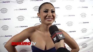 Francia Raisa Interview quotRecognizing Heroesquot Awards Dinner amp Gala [upl. by Ytitsahc]