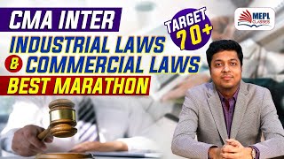 CMA Inter Industrial amp Commercial Laws  Best Marathon  Mohit Agarwal [upl. by Nehtan246]