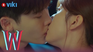 W  EP 5  Lee Jong Suk amp Han Hyo Joos Rooftop Kiss  Korean Drama [upl. by Chas883]