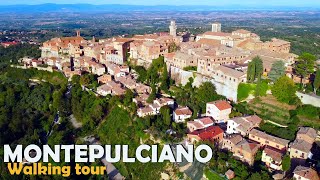 MONTEPULCIANO Tuscany  Italy walking tour in 4k  2023 [upl. by Kyne186]