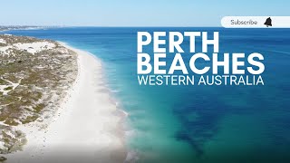 Perth Beaches Scenic Drone View  Western Australia [upl. by Herbie]