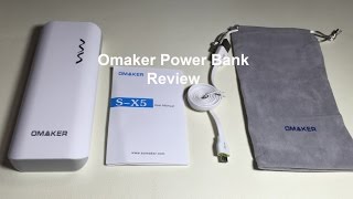 Omaker 10000mAh Dual USB Power Bank Review [upl. by Icyac]