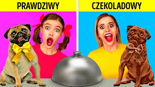 CZEKOLADA VS NORMALNE RZECZY  Zabawne psikusy i test smaku od 123 GO FOOD [upl. by Ambie961]