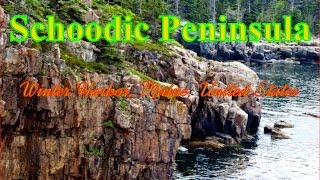 Visiting Schoodic Peninsula Winter Harbor Maine United States [upl. by Leod]