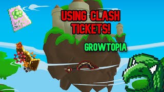 Using CLASH TICKETS  growtopia [upl. by Stephen]