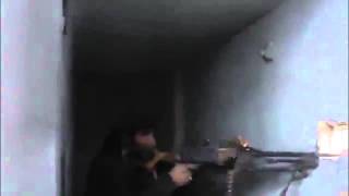 Syria 18 WARNING sniper shot Leaked footage from Assad army 24032013 [upl. by Kearney]