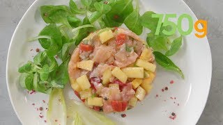 Recette de tartare de saumon au Kaki Ribera del Xuquer AOP  750g [upl. by Arvonio738]