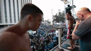 UFC Fight Night Live Shields vs Ellenberger Weigh In Highlight [upl. by Anaderol]