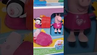 ASMR unboxing Peppa Pig 5 piece set sleepover toys unboxing satisfyingvideo [upl. by Rattray]