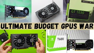 Nvidia Quadro T400 vs GT 1030  T600 vs GTX 1050 Ti  Gaming Benchmark Test  PC Lovers Tech [upl. by Pinsky7]