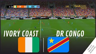 COTE DIVOIRE  RD CONGO  Coupe dAfrique des Nations 2023  Simulation de jeu vidéo [upl. by Earla815]