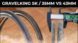 Panaracer Gravelking SK 35mm vs 43mm  Sizing and Test Ride [upl. by Lavine]