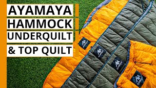 AYAMAYA Hammock Underquilt  Top Quilt Review [upl. by Bonnice]