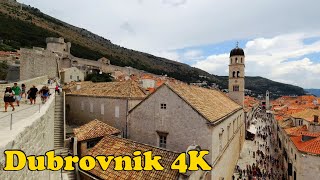 Dubrovnik Croatia Walking Tour 4K [upl. by Ferro801]