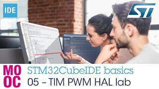 STM32CubeIDE basics  05 TIM PWM HAL lab [upl. by Jaco]