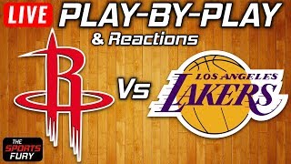 Rockets vs Lakers  Live PlayByPlay amp Reactions [upl. by Ailes918]