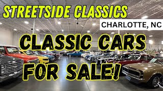 CLASSIC CARS FOR SALE AT STREETSIDE CLASSICS DEALERSHIP [upl. by Aivatra609]