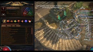 PoE 324 Detonate Dead of Chain Reaction Chieftain lvl 28 doing ascendancy lab 1 [upl. by Aved]