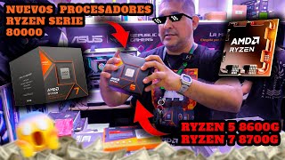 RYZEN SERIE 8000 😱  3 CONFIGURACIONES 😍  RYZEN 5 8600G 🟠  G 5700G 🟠  RYZEN 7 8700G 🟠 2024🤑 [upl. by Tessy]