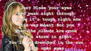 Debby Ryan  Open Eyes Lyrics [upl. by Akoyin]