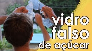 Como fazer VIDRO FALSO de açúcar [upl. by Allicsirp]