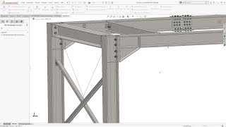 Structural Steel Design with SOLIDWORKS  SolidSteel parametric  Product Video v20  English [upl. by Aitselec858]