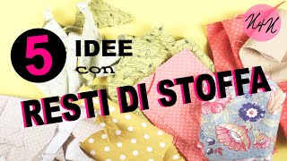 Ritagli di stoffa come utilizzarli5 Idee super easy [upl. by Linders501]